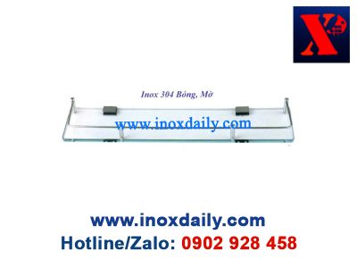 Kệ kiếng cường lực Inox 304 - KK 13