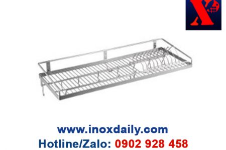 Kệ sóng chén 7 tấc 1 tầng treo Inox 304 - KC 14