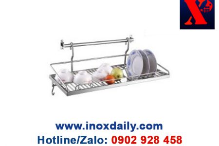 Kệ sóng chén 7 tấc 1 tầng treo Inox 304 - KC 09