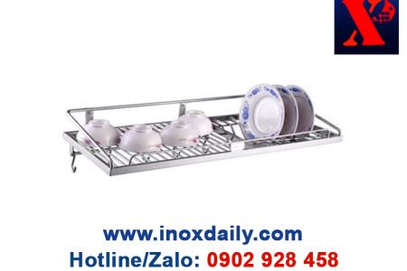 Kệ sóng chén 7 tấc 1 tầng treo Inox 304 - KC 11