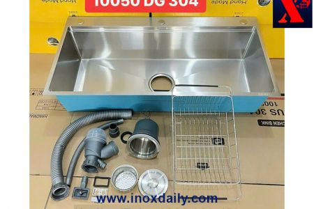 Chậu 1 hộc hạ bậc dày 3.5