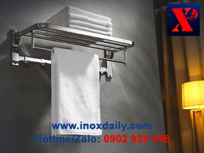 Máng khăn 2 tầng đa năng Inox 304