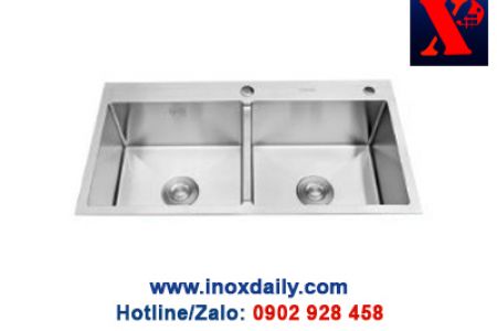 Chậu rửa đôi inox (304 - 201) - XPC 9048