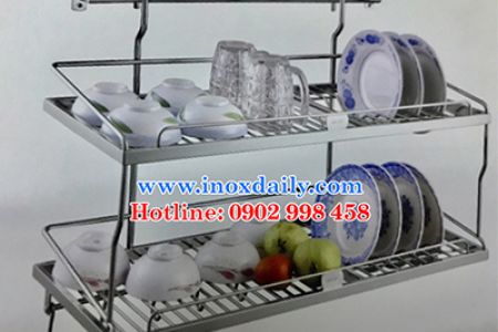 Kệ sóng chén 7 tấc 2 tầng treo