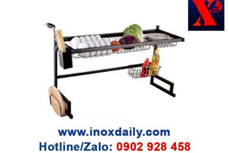 Kệ sóng chén 7 tấc 1 tầng Inox 304 - KC 19