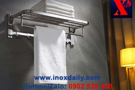 Máng khăn 2 tầng đa năng Inox 304
