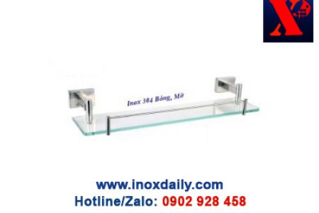 Kệ kiếng cường lực Inox 304 - KK 26