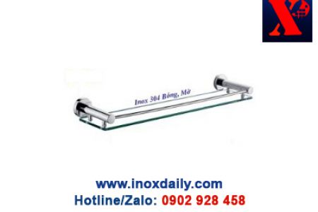 Kệ kiếng cường lực Inox 304 - KK 33