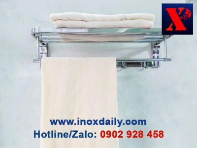 Máng khăn 2 tầng đa năng Inox 304