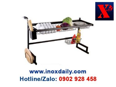 Kệ sóng chén 7 tấc 1 tầng Inox 304 - KC 19