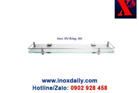 Kệ kiếng cường lực Inox 304 - KK 10