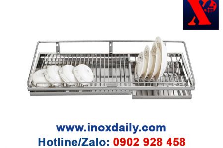 Kệ sóng chén 7 tấc 1 tầng Inox 304 - KC 08